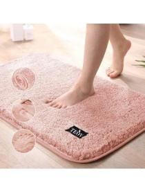 TEOV Badematte Rosa Badteppiche rutschfeste & Waschbar Badvorleger, Teppiche Saugfähige weicher m...