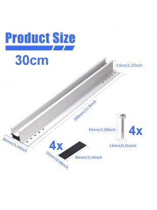 TEOV Solarmodul Halterung 30CM, Alu Solarpanel Halterung, PV Solar Trapezblech Montage Set
