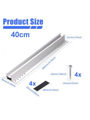 TEOV Solarmodul Halterung 40CM, Alu Solarpanel Halterung, PV Solar Trapezblech Montage Set