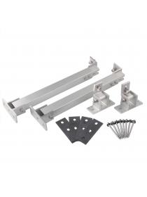 TEOV Solarpanel Halterung Flachdach, Universal Einstellbare Befestigung Solarmodul Bausatz für Da...