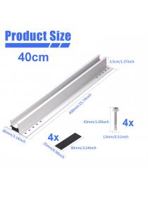 TEOV Solarmodul Halterung 40CM, Alu Solarpanel Halterung, PV Solar Trapezblech Montage Set